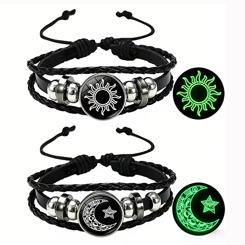 Snap Fastener Set - Lot de 2 Bracelets Lumineux Soleil