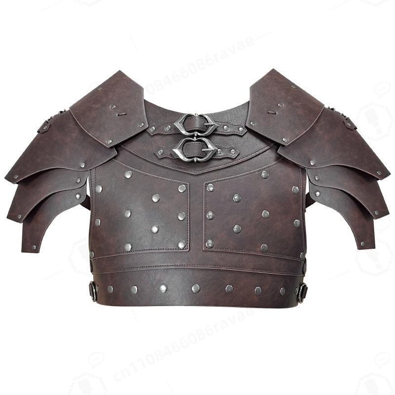 Prop For Cosplay - Armure de poitrine médiévale cloutée, harnais