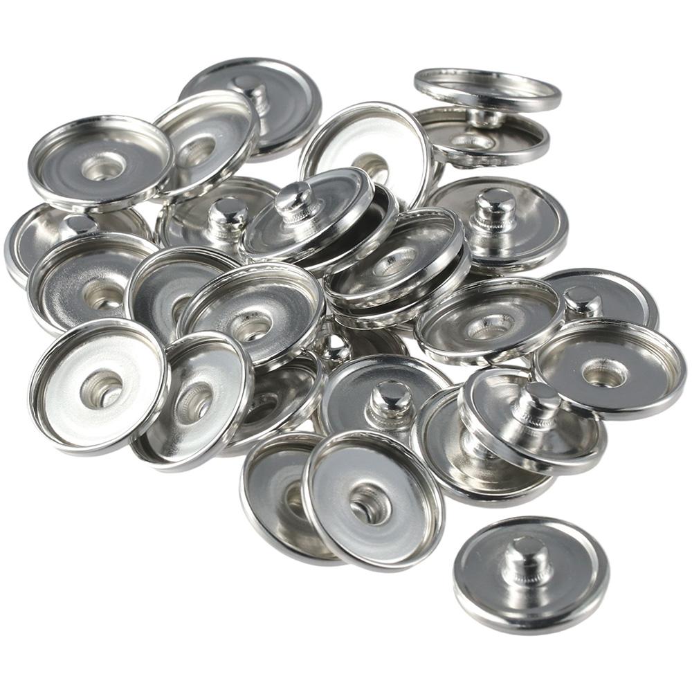Snap Fastener Set - Paramètres de Cabochon, ourlet rond en