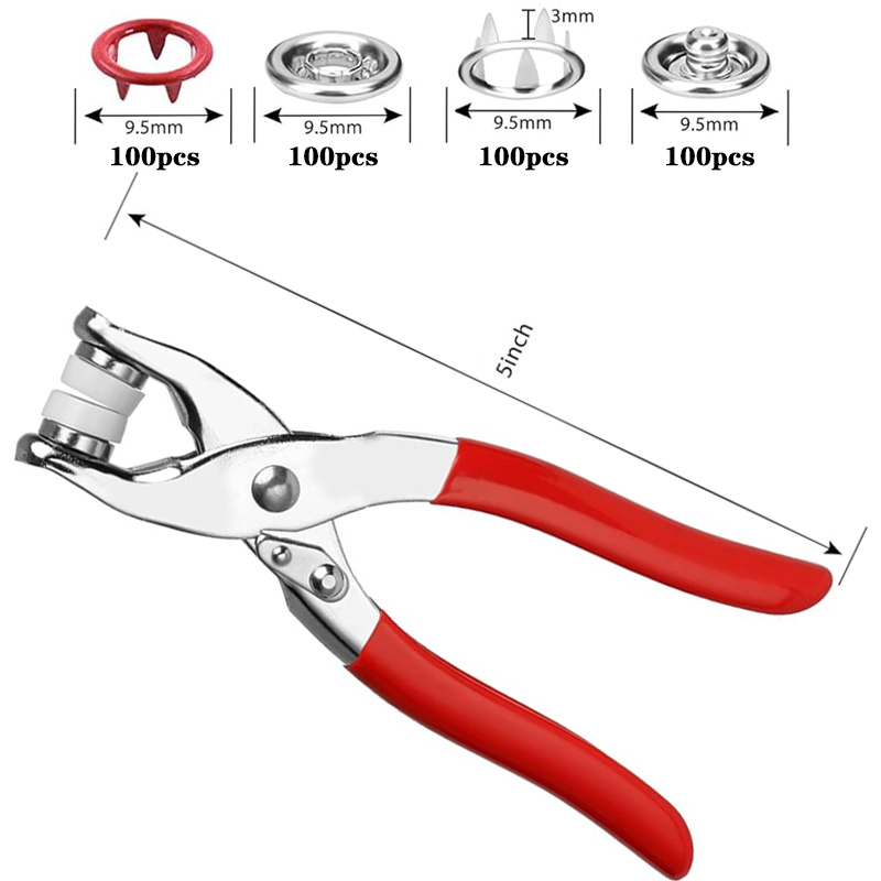 100 ensembles de pinces à pres - Snap Fastener Set avis et prix